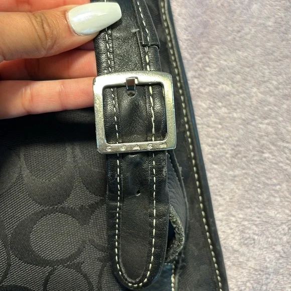 Coach Black Backpack Sleek Minimalist Design - Picture 8 of 14